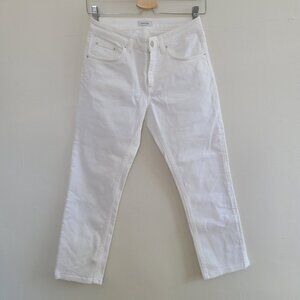 Toteme Women’s White Straight-Leg Jeans Size 27/32 White